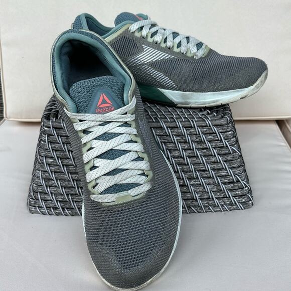 Reebok CrossFit Nano 9 Training Shoes in Silver and Teal Women’s Size 10 - Picture 1 of 8